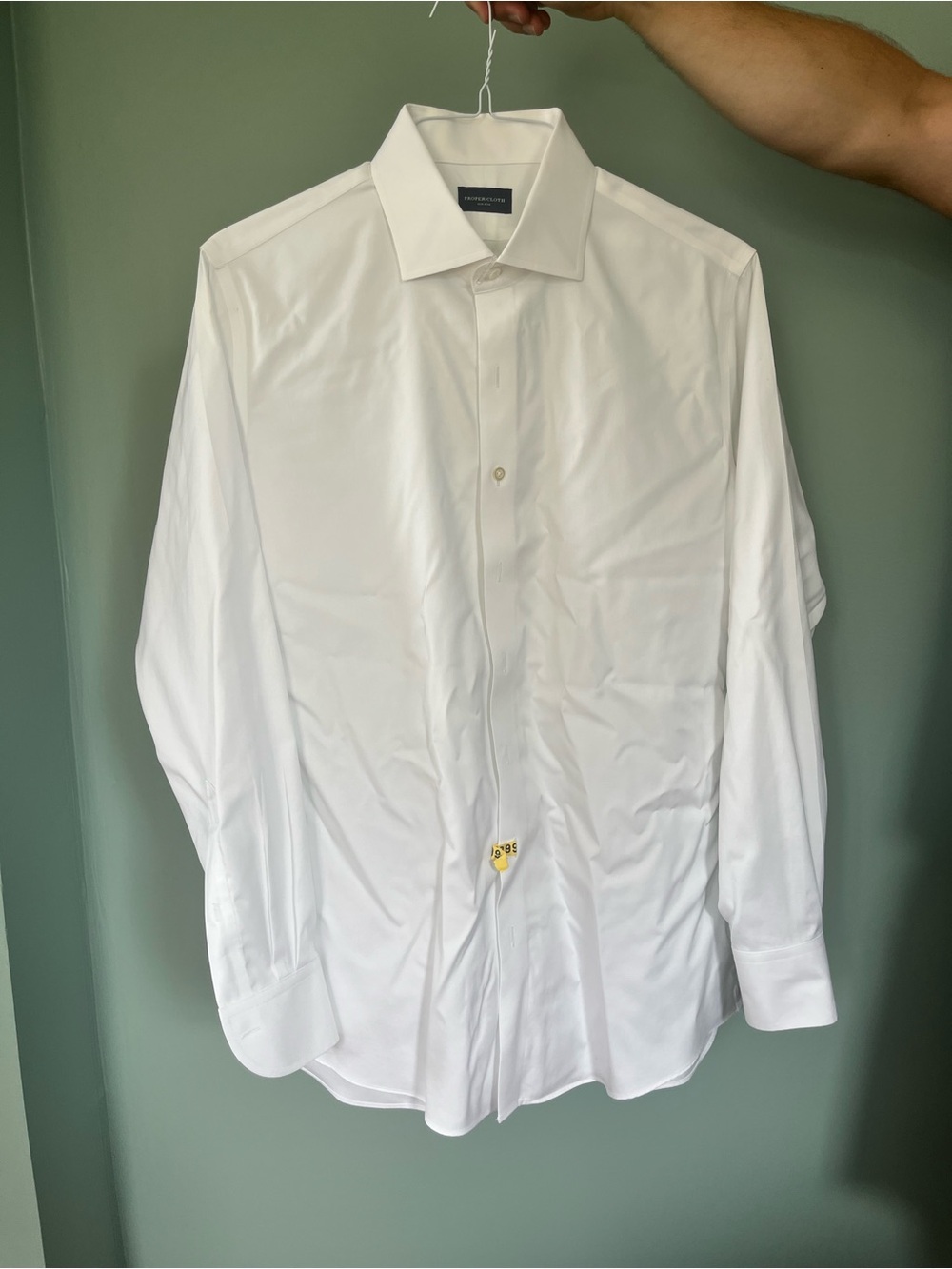 Set of 3 identical Brooks Brothers White Men's Dress Shirt - Spread Collar
